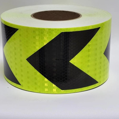 Red lime arrow reflective tape - reflective,