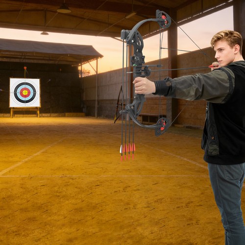 Black compound bow arrow - compound, &