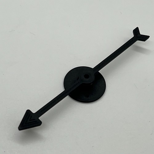 Plastic black 10cm spinner - 10cm,