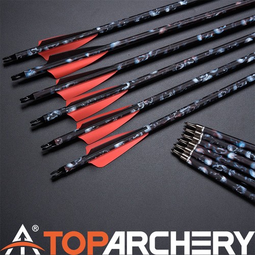 12pk archery carbon arrows - archery, 30"