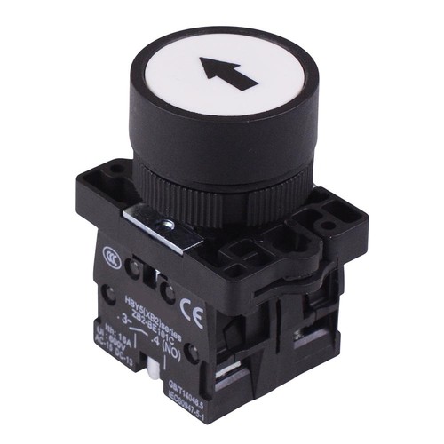 White momentary 22mm push - 22mm,