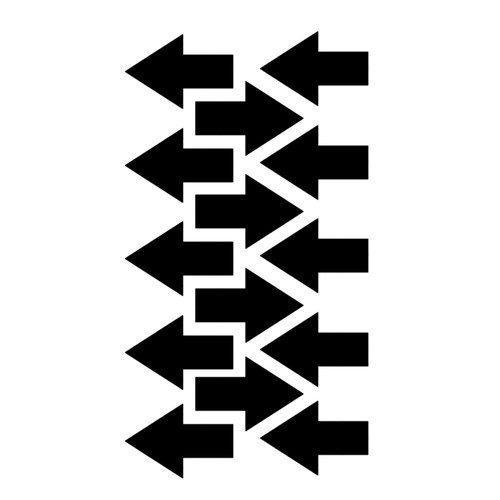 Vinyl arrow sticker different - vinyl,